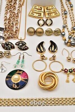 Vintage Jewelry Lot Givenchy Trifari Anne Klein Monet 1928 JJ Liz Claiborne J94