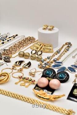 Vintage Jewelry Lot Givenchy Trifari Anne Klein Monet 1928 JJ Liz Claiborne J94
