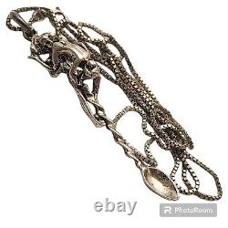 Vintage Kama Sutra Sterling Silver Couple Sex Love Spoon Necklace Pendant