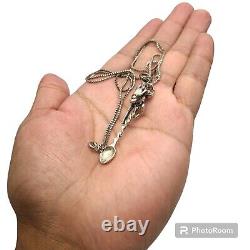 Vintage Kama Sutra Sterling Silver Couple Sex Love Spoon Necklace Pendant