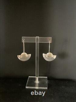 Vintage L&H Lewis and Heubner Sterling Silver Earrings 6.8g
