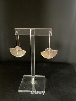 Vintage L&H Lewis and Heubner Sterling Silver Earrings 6.8g