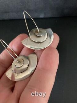 Vintage L&H Lewis and Heubner Sterling Silver Earrings 6.8g