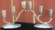 Vintage Large Elegant Pair Mexico Sterling Silver Candlesticks Signed P. Lopezg