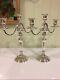Vintage Large Pair Of Sterling Silver Candelabras-by Theodore B Starrare