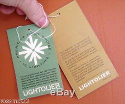 Vintage Lights pair 1970 Lightolier silver sconces Never Used