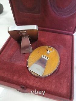 Vintage London silver 1985 boxed pair of small photo frames