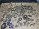 Vintage Lot 40 Pc Rhinestone Jewelry Brooches Earrings Necklaces Bracelets