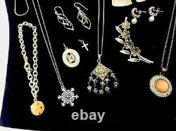 Vintage Lot Sterling Silver Jewelry All Signed