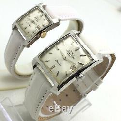 Vintage Mens Camy Superautomatic Sputnik Date Couple Wrist Watch 25 Jewels
