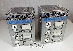 Vintage Nos One Pair Realistic Minimus 7 Silver Bookshelf Speakers In The Boxes