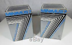 Vintage Nos One Pair Realistic Minimus 7 Silver Bookshelf Speakers In The Boxes