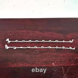 Vintage Old Anklet Pair Silver Jewelry Tribal Lady Bells Attached 28 Grams