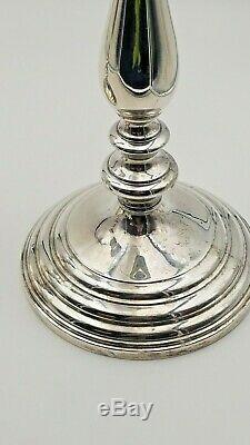 Vintage Old French by Gorham Pair of Sterling Silver 10 Candlestick Holders