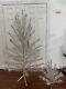 Vintage Pair 6' And 2+' Silver Aluminum Christmas Trees