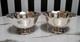 Vintage Pair C. G. H. Sterling Silver 4.75 Footed Bowls Hallmark Sweden No Mono