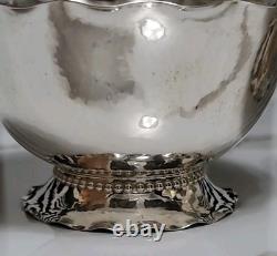 Vintage PAIR C. G. H. Sterling Silver 4.75 Footed Bowls Hallmark Sweden No Mono