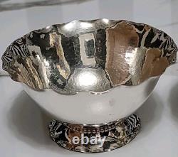 Vintage PAIR C. G. H. Sterling Silver 4.75 Footed Bowls Hallmark Sweden No Mono