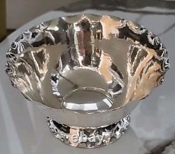 Vintage PAIR C. G. H. Sterling Silver 4.75 Footed Bowls Hallmark Sweden No Mono