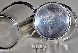 Vintage- Pair 101 Solid Sterling Silver Derby Mint Julep Cup by International