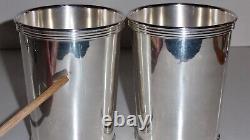 Vintage- Pair 101 Solid Sterling Silver Derby Mint Julep Cup by International