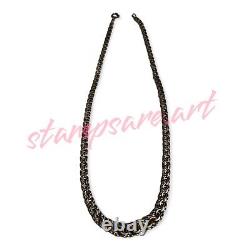 Vintage Pair 16 Silver Necklaces, Stamped 800 (80% Silver)