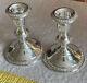 Vintage Pair 2 Sterling Poole Weighted Candle Stick Holders H299. Very Nice