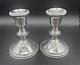 Vintage Pair 2 Sterling Poole Weighted Candle Stick Holders H299 Very Nice