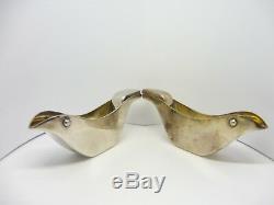 Vintage Pair Christofle Silverplate Bird Lemon Presses