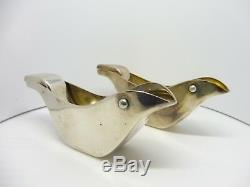 Vintage Pair Christofle Silverplate Bird Lemon Presses