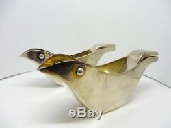 Vintage Pair Christofle Silverplate Bird Lemon Presses