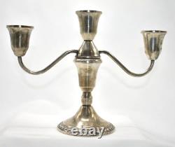 Vintage Pair Duchin Sterling Silver 3 Light Candelabras Free Shipping