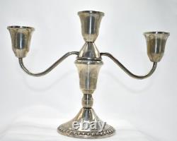 Vintage Pair Duchin Sterling Silver 3 Light Candelabras Free Shipping