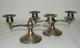Vintage Pair Fisher Sterling Silver Weighted 300 Candle Holders