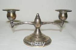 Vintage Pair FISHER Sterling Silver Weighted 300 Candle Holders