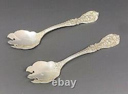 Vintage Pair Francis 1 Reed & Barton Sterling Silver Ice Cream Forks Very Good