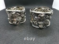 Vintage Pair Frank Whiting Sterling Florence Napkin Rings