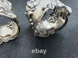 Vintage Pair Frank Whiting Sterling Florence Napkin Rings