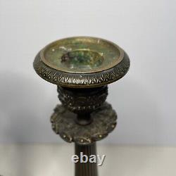 Vintage Pair Frederick Cooper 19th Century Bronze Candlesticks Camden Passage