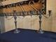 Vintage Pair Gorham Silver Plated Tarnished #yc3030 3 Light Candle Candelabra