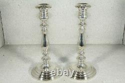 Vintage Pair Gorham Three-Light Candelabra Puritan Pattern 660 Sterling Silver