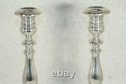 Vintage Pair Gorham Three-Light Candelabra Puritan Pattern 660 Sterling Silver