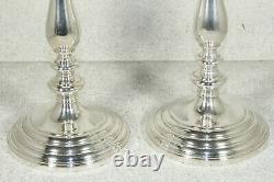 Vintage Pair Gorham Three-Light Candelabra Puritan Pattern 660 Sterling Silver