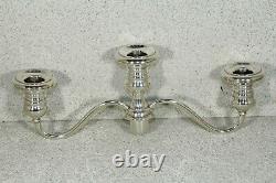 Vintage Pair Gorham Three-Light Candelabra Puritan Pattern 660 Sterling Silver