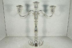 Vintage Pair Gorham Three-Light Candelabra Puritan Pattern 660 Sterling Silver