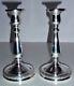 Vintage Pair International Prelude Sterling Silver 7 Candlesticks