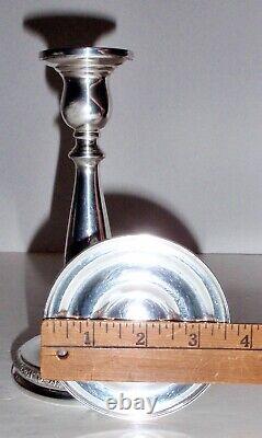 Vintage Pair International Prelude Sterling Silver 7 Candlesticks
