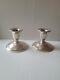 Vintage Pair International Sterling Silver Weighted Candle Stick Holders 102