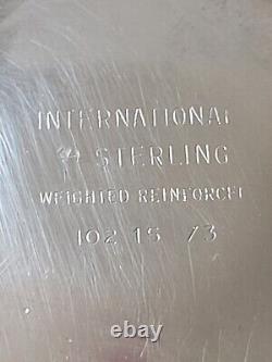 Vintage Pair International Sterling Silver Weighted Candle Stick Holders 102