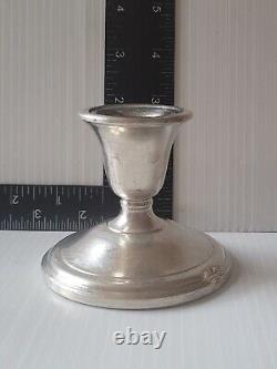 Vintage Pair International Sterling Silver Weighted Candle Stick Holders 102